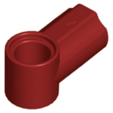 dark red technic axle and pin connector angled 1