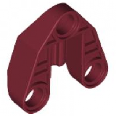 dark red technic pin connector 3 x 3 with axle and 3 pin holes
