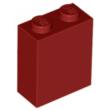 dark red brick 1 x 2 x 2 with inside stud holder