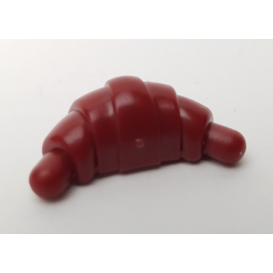 dark red croissant with rounded ends