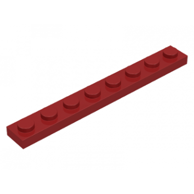 dark red plate 1 x 8