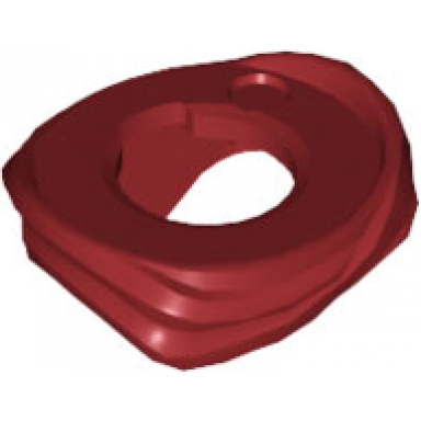 dark red minifigure scarf short wrapped