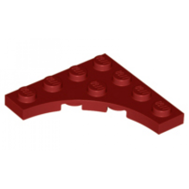 dark red plate modified 4 x 4 with 3 x 3 curved cutout