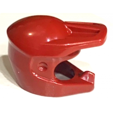 dark red minifigure headgear helmet dirt bike