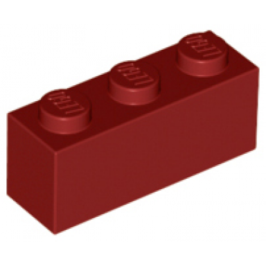 dark red brick 1 x 3