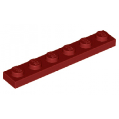 dark red plate 1 x 6