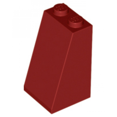 dark red slope 75 2 x 2 x 3 - solid studs
