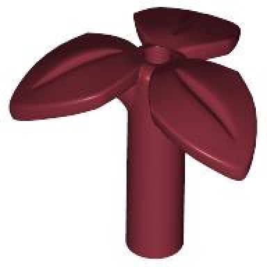 dark red plant stem with bar 3 leaves and small pin hole