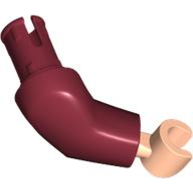 dark red arm large with pin right with light nougat hand