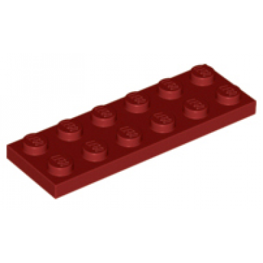 dark red plate 2 x 6