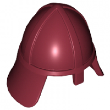 dark red minifigure headgear helmet castle with neck protector