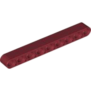 dark red technic liftarm thick 1 x 9