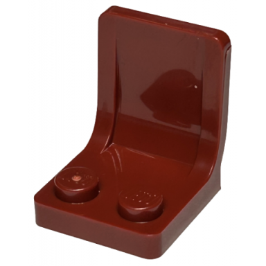 dark red minifigure utensil seat chair 2 x 2