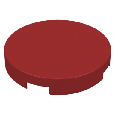 dark red tile round 2 x 2