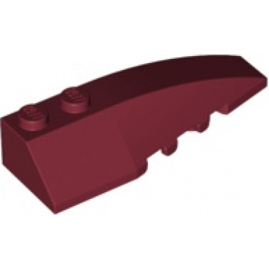 dark red wedge 6 x 2 right