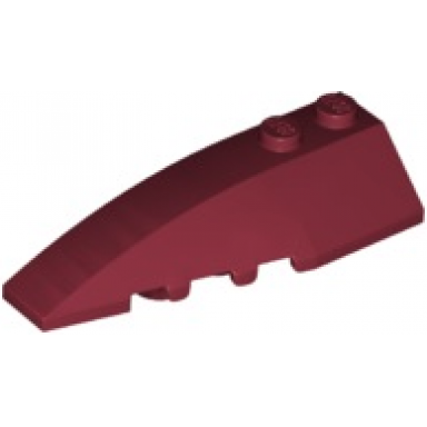dark red wedge 6 x 2 left