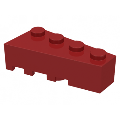 dark red wedge 4 x 2 right