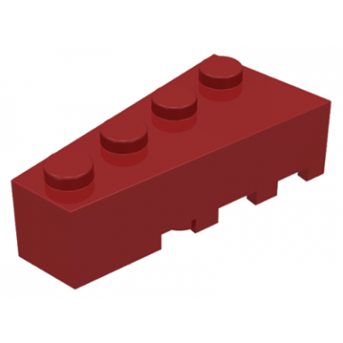 dark red wedge 4 x 2 left