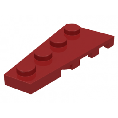 dark red wedge plate 4 x 2 left