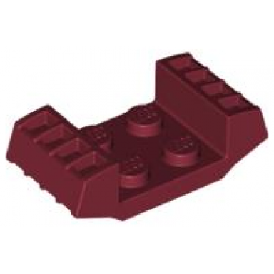 dark red plate modified 2 x 2 with vents