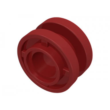 dark red wheel 11mm d x 8mm with center groove