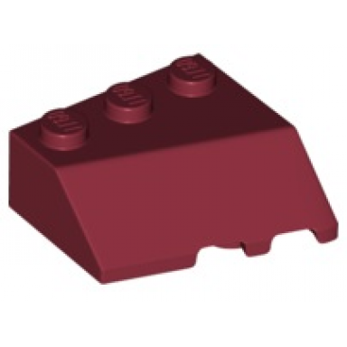 dark red wedge 3 x 3 sloped left
