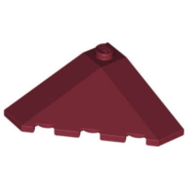 dark red wedge 4 x 4 slope 18 corner