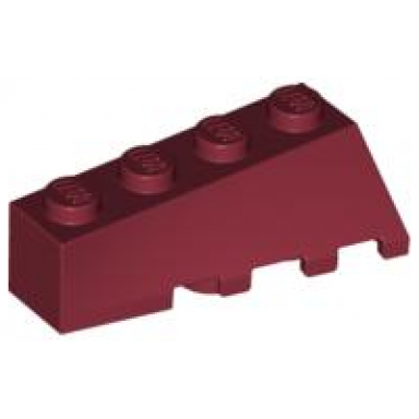dark red wedge 4 x 2 sloped left