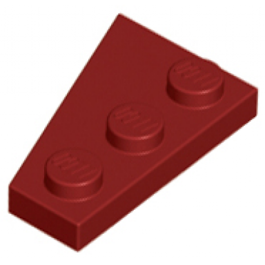 dark red wedge plate 3 x 2 right
