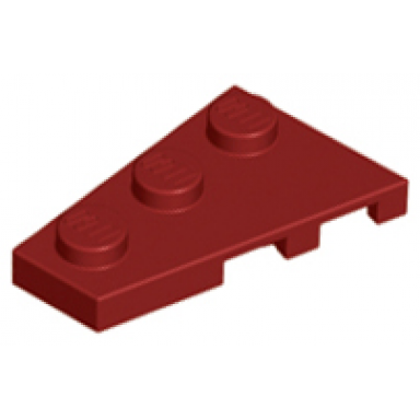 dark red wedge plate 3 x 2 left