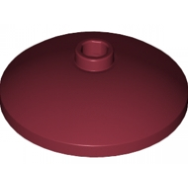 dark red dish 3 x 3 inverted radar