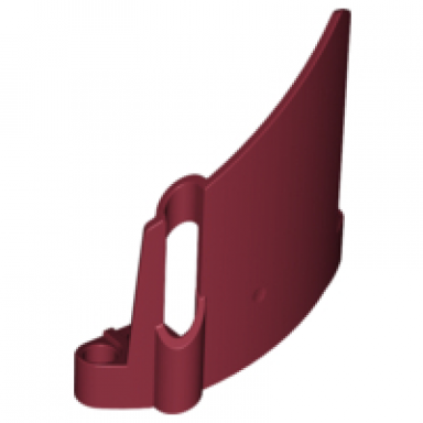 dark red technic panel fairing 23 large short small hole side b