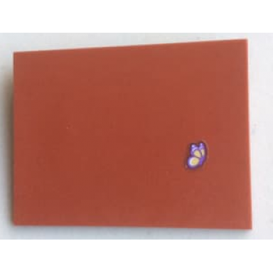 dark red slope 10 6 x 8 with butterfly pattern sticker - set 41126