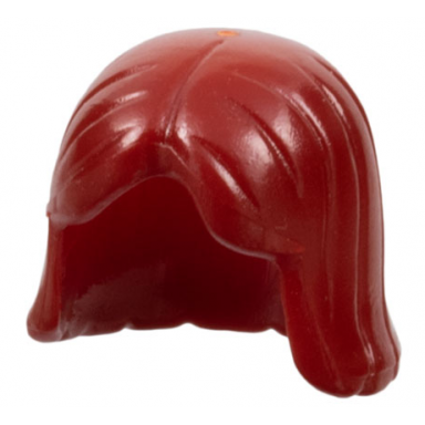 dark red minifigure hair female