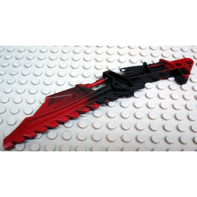 dark red bionicle weapon vahki staff of confusion with marbled black pattern