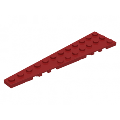 dark red wedge plate 12 x 3 left