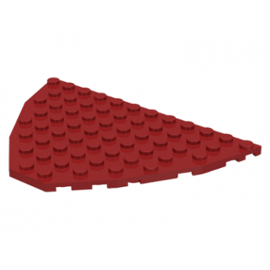 dark red wedge plate 8 x 12 boat bow plate
