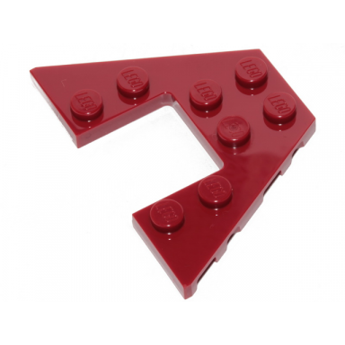 dark red wedge plate 4 x 6