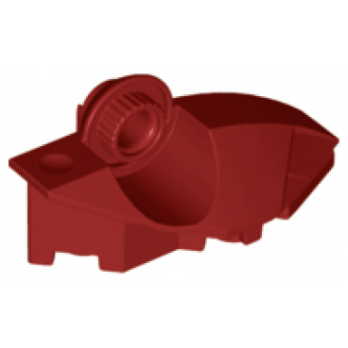dark red large figure foot with rotation joint ball half vertical
