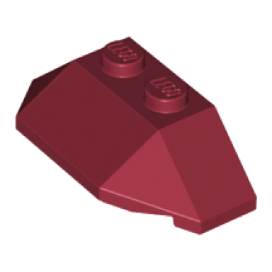 dark red wedge 2 x 4 triple