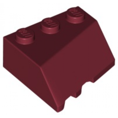 dark red wedge 3 x 3 sloped right