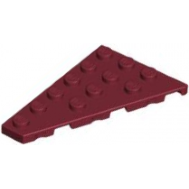 dark red wedge plate 6 x 4 left