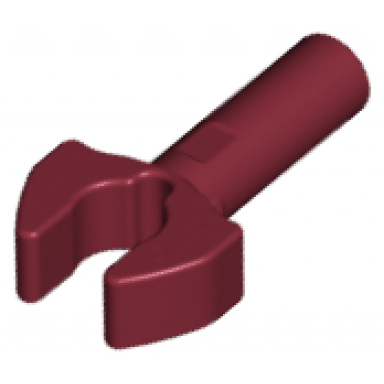 dark red bar 1l with clip mechanical claw - cut edges and hole on side