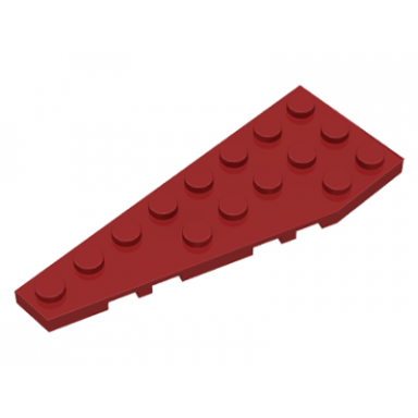 dark red wedge plate 8 x 3 pentagonal left