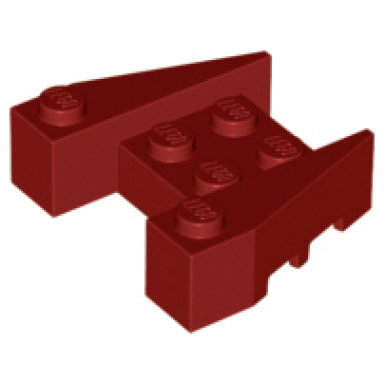 dark red wedge 3 1 2 x 4 with stud notches