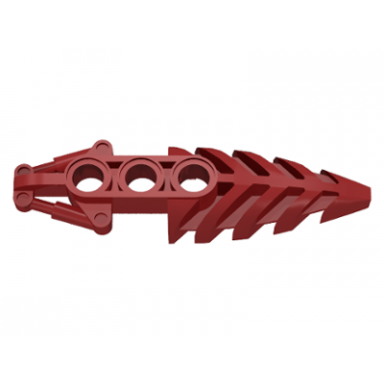 dark red bionicle foot visorak with 3 pin holes