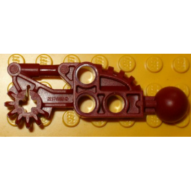 dark red bionicle toa hordika arm lower section with ball joint
