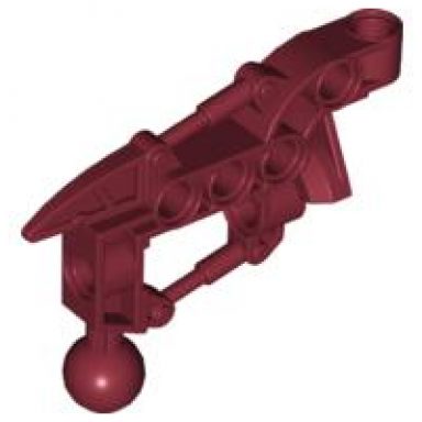 dark red bionicle toa hordika arm upper section with ball joint