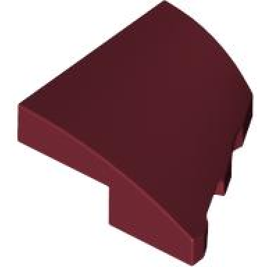 dark red wedge 2 x 2 x 2 3 left