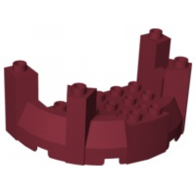 dark red duplo roof turret top - castle